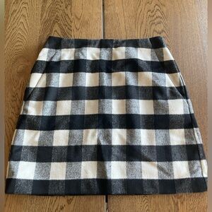 LOFT Plaid Skirt with Pockets
